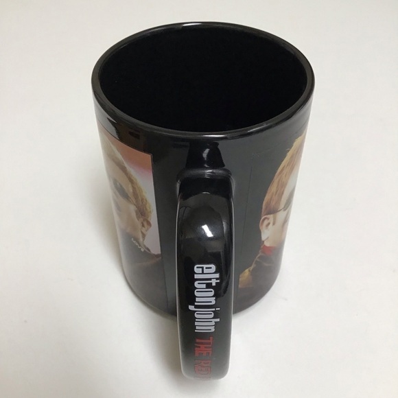 Elton John The Red Piano Coffee Mug Black Ceramic Tea Cup Wrap Graphic Las Vegas - Picture 3 of 13